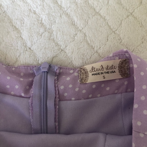 NWT altar’d state polka dot purple mini skirt - Picture 7 of 11